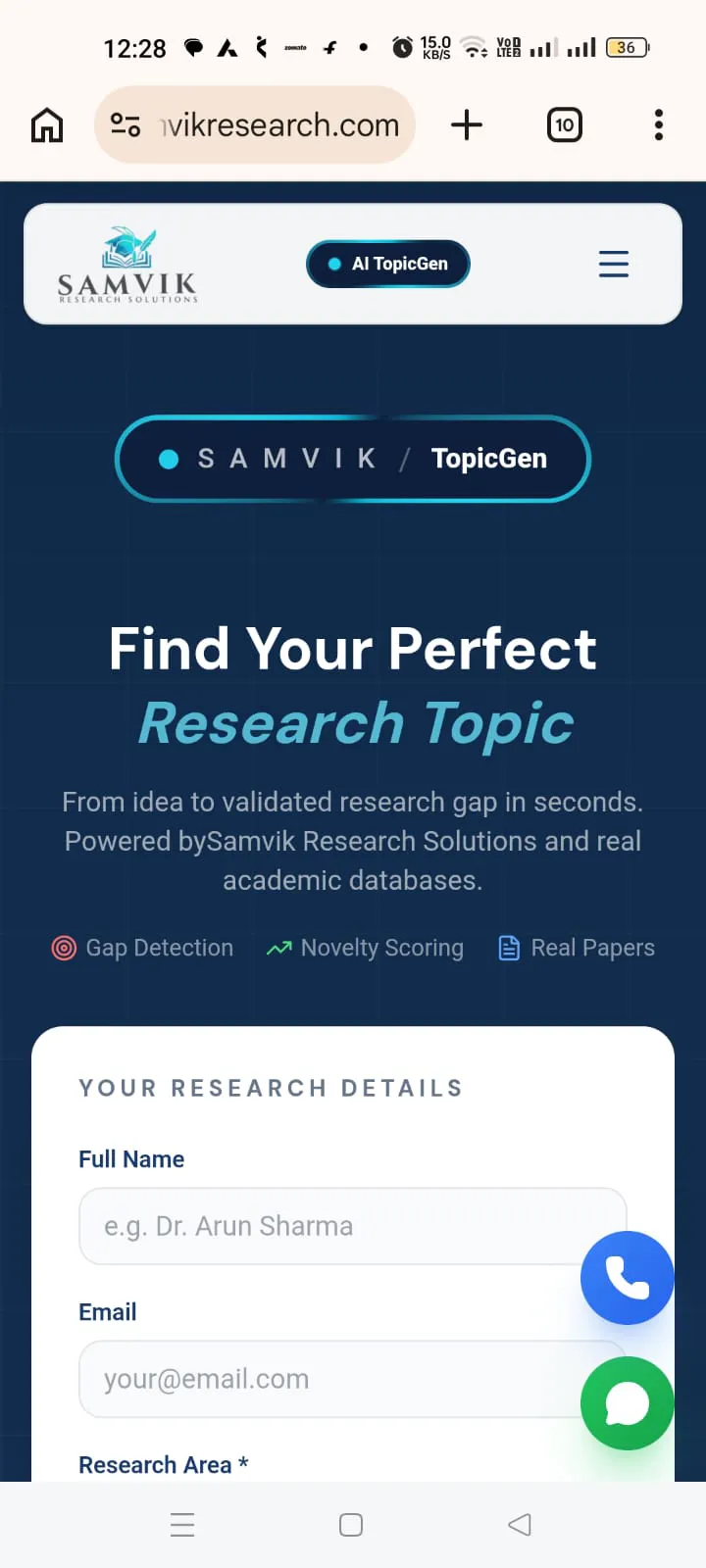 SAMVIK AI TopicGen