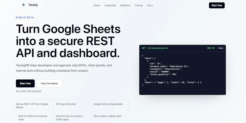 TarangDB screenshot 5
