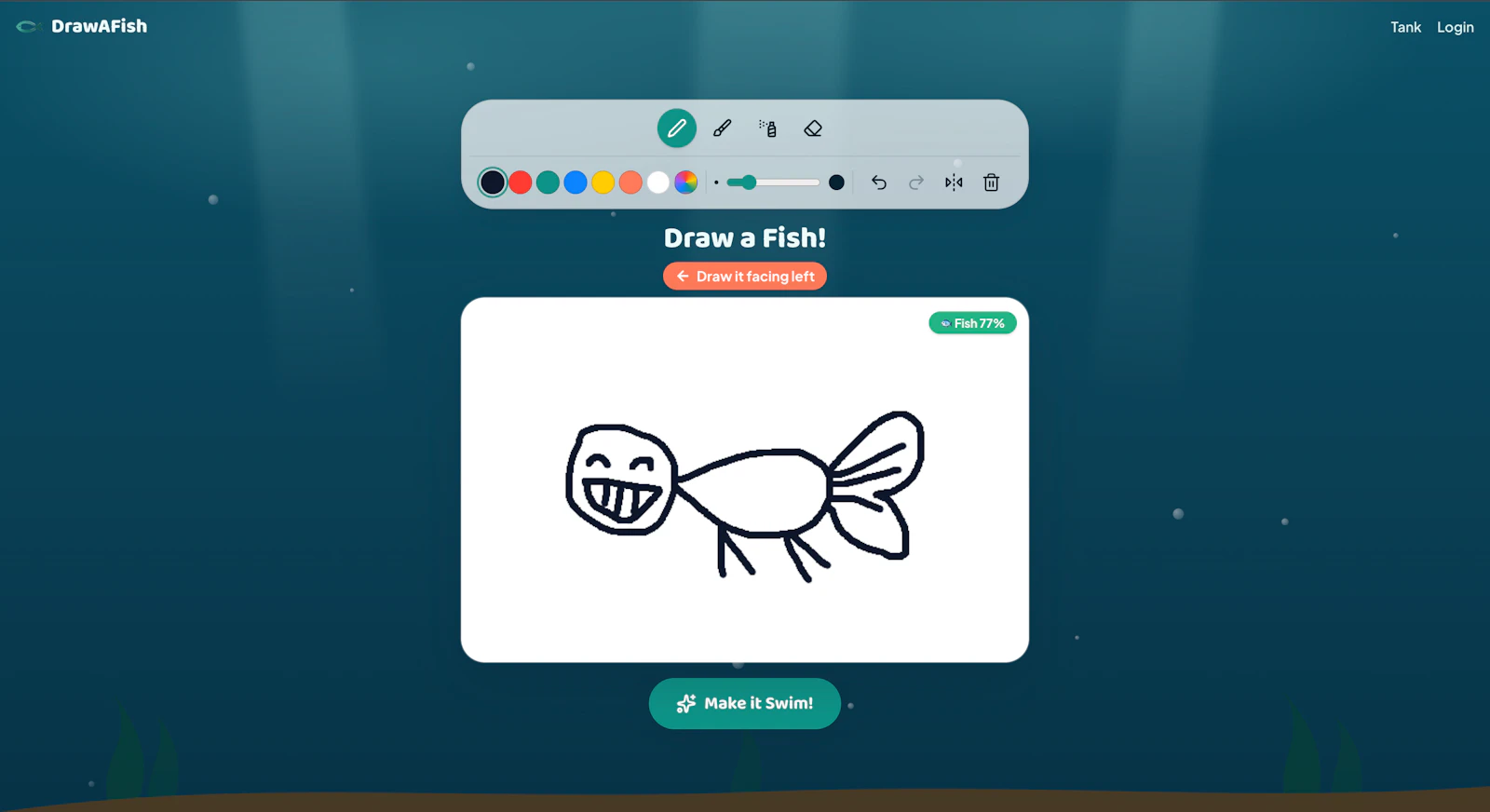DrawAFish.live screenshot 1