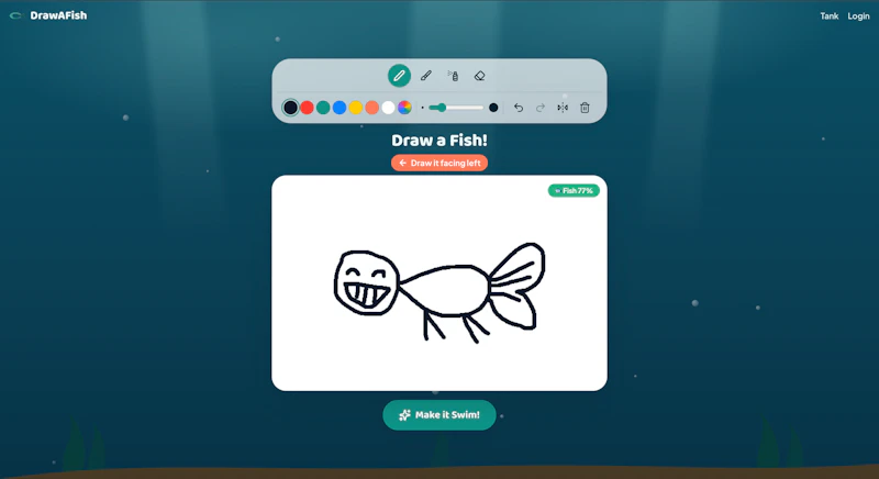 DrawAFish.live screenshot 1