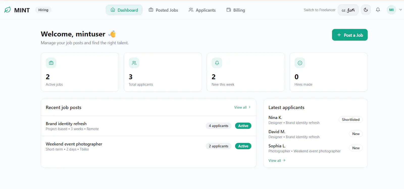 MINT screenshot 3