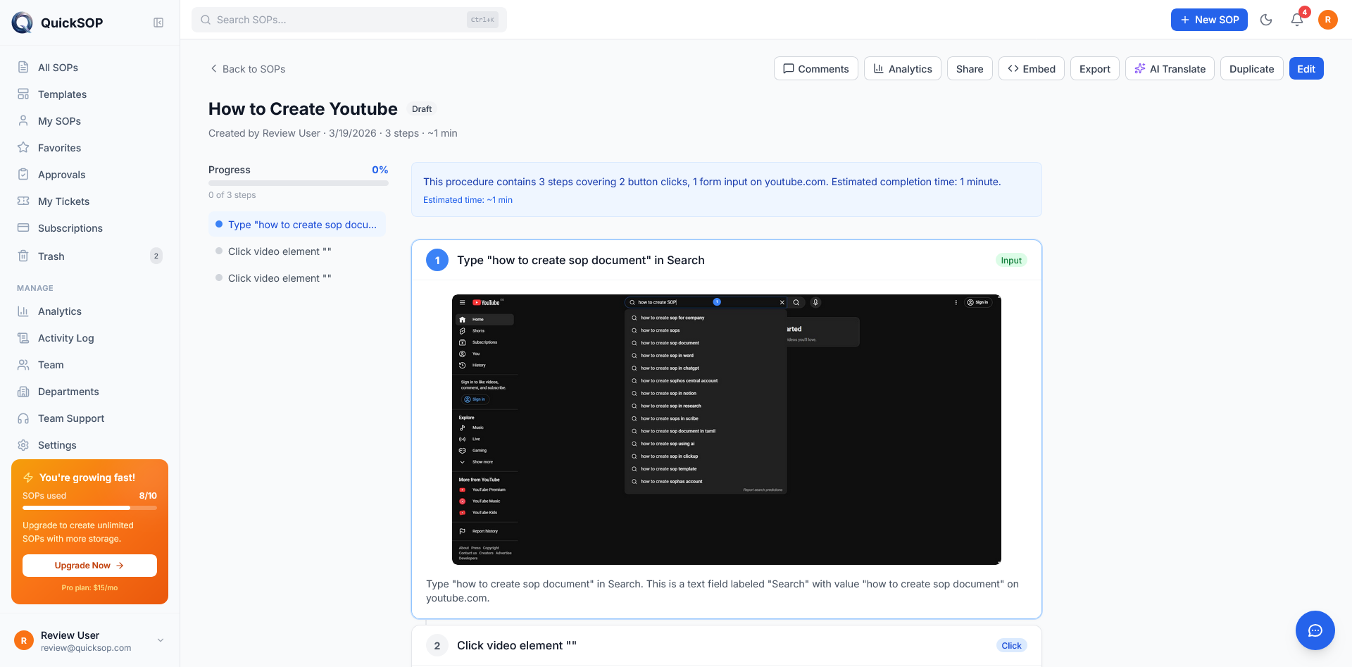 QuickSOP gallery image