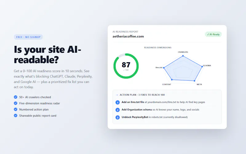 Crawl Readiness screenshot 1