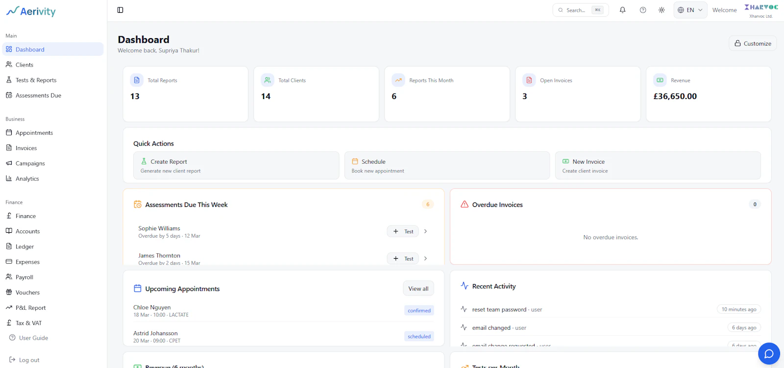 Aerivity - Longevity & Performance Intel screenshot 4