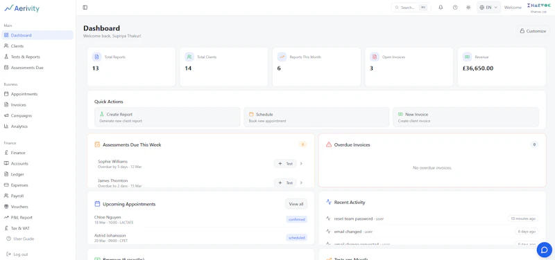 Aerivity - Longevity & Performance Intel screenshot 4