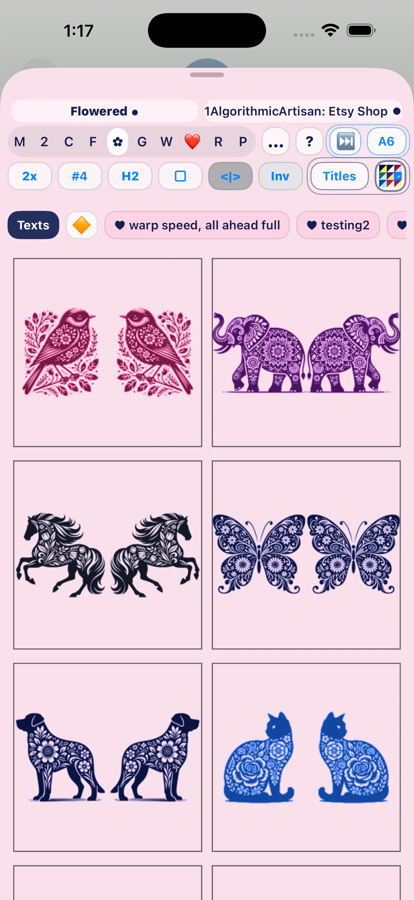 Free IOS   Animals Stickers, Mirrored gallery image