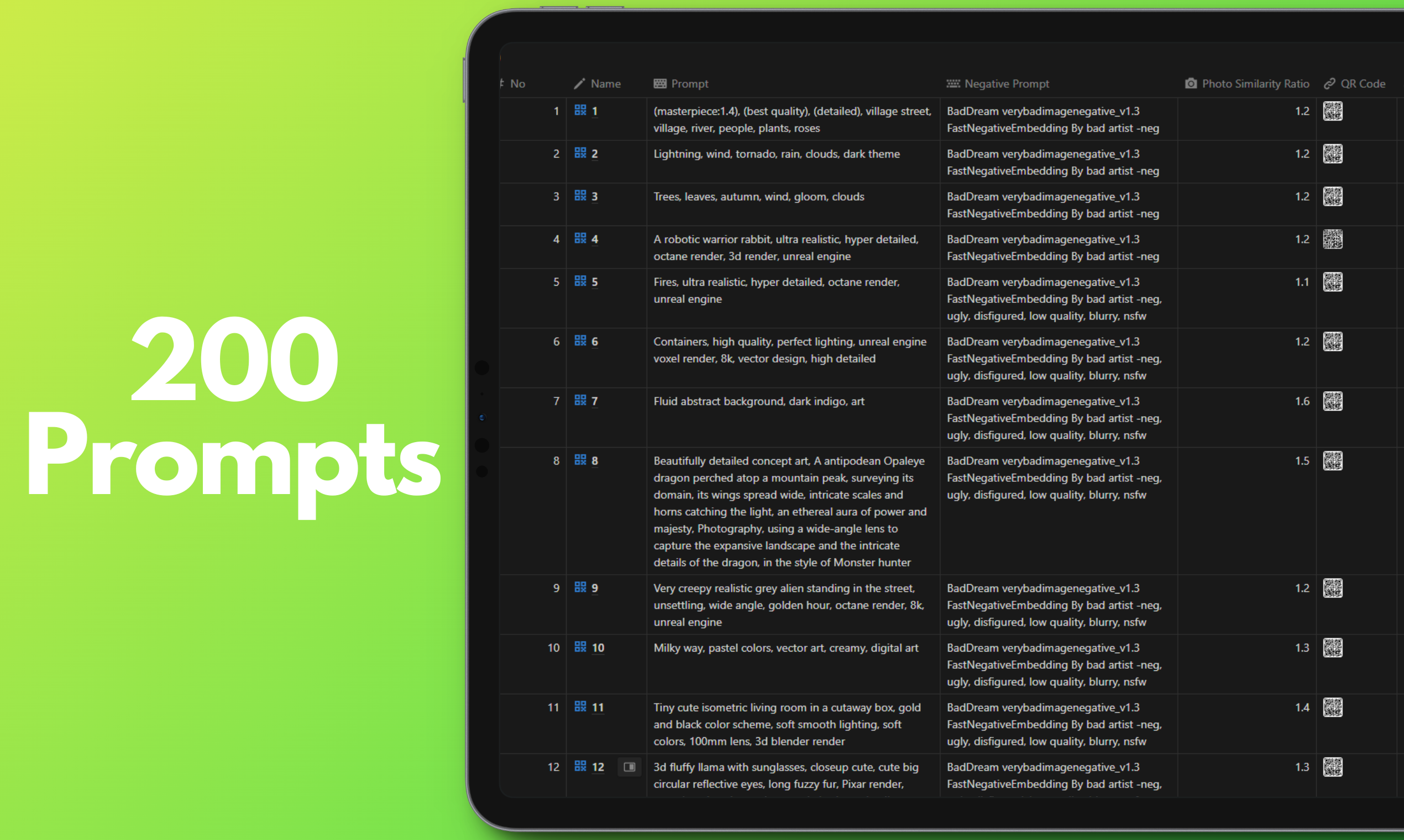 200 QR gallery image