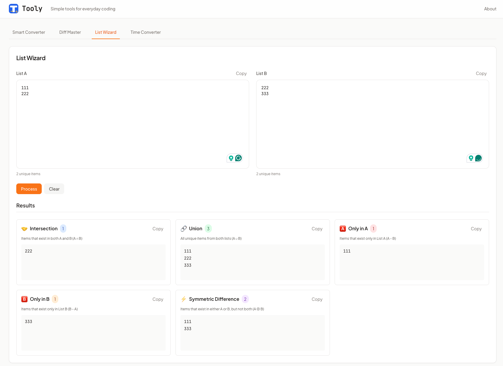 Tooly - Screenshot 2 showing product features and functionality