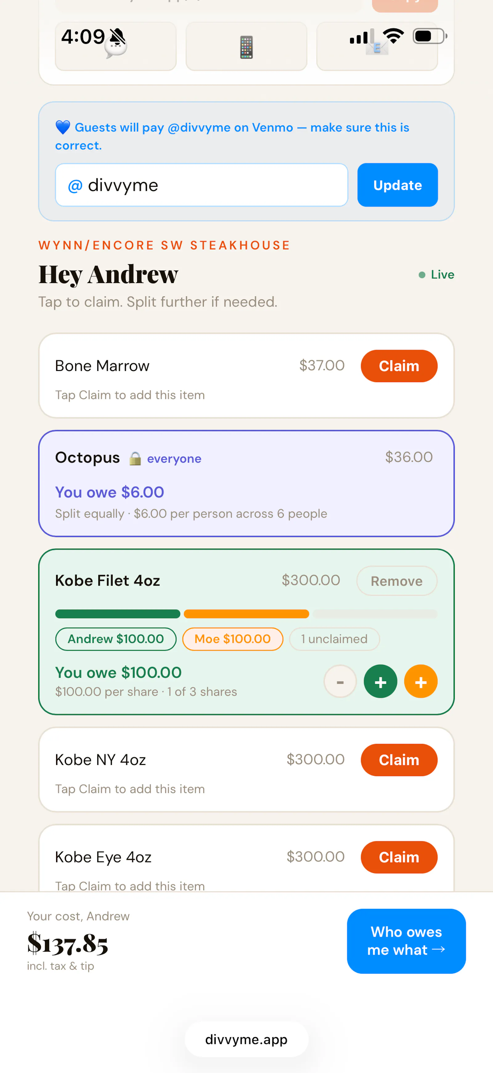 divvyme.app screenshot 3
