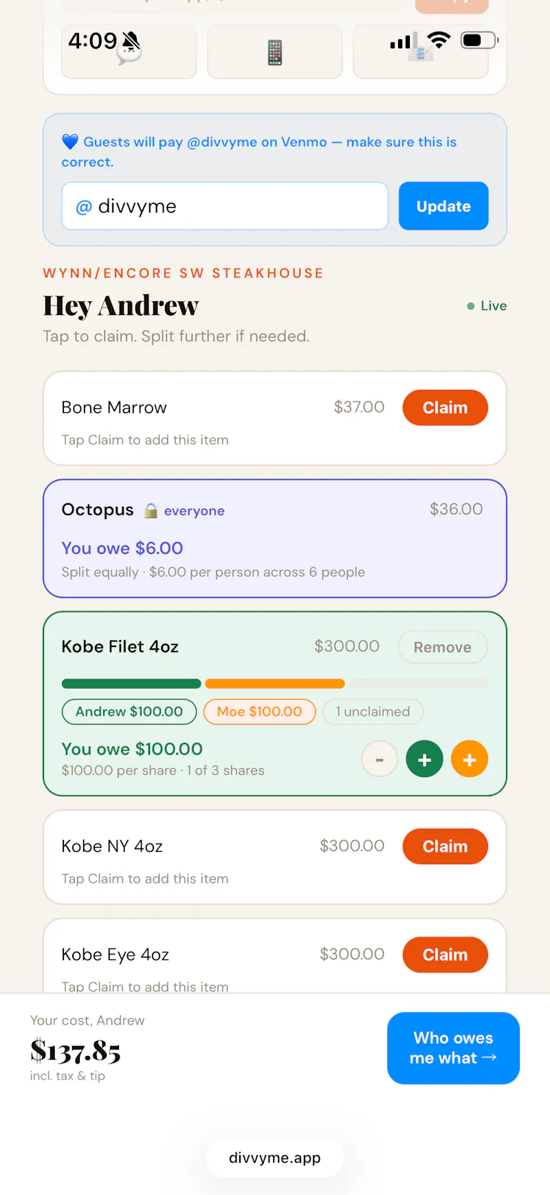 divvyme.app screenshot 3
