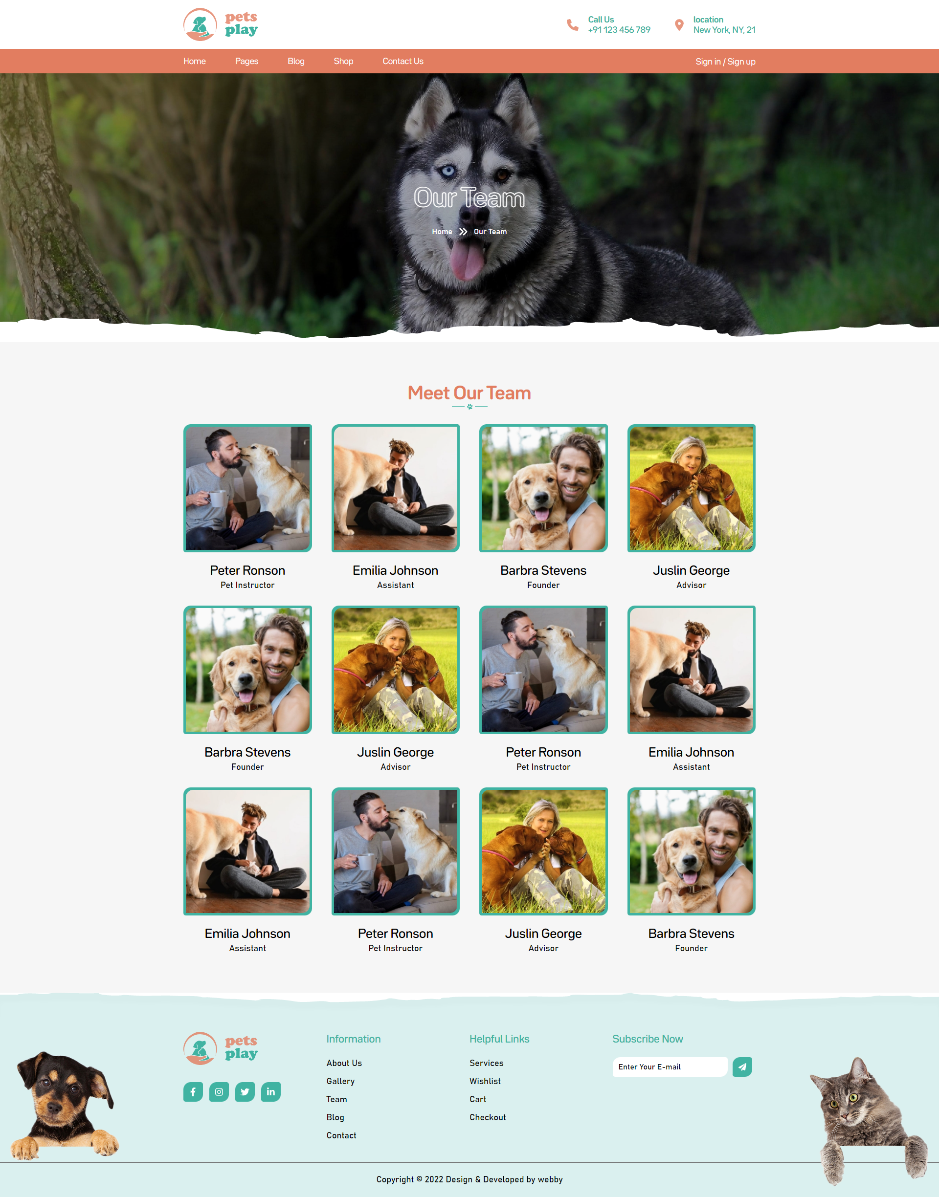 Pet Shop Website Template gallery image