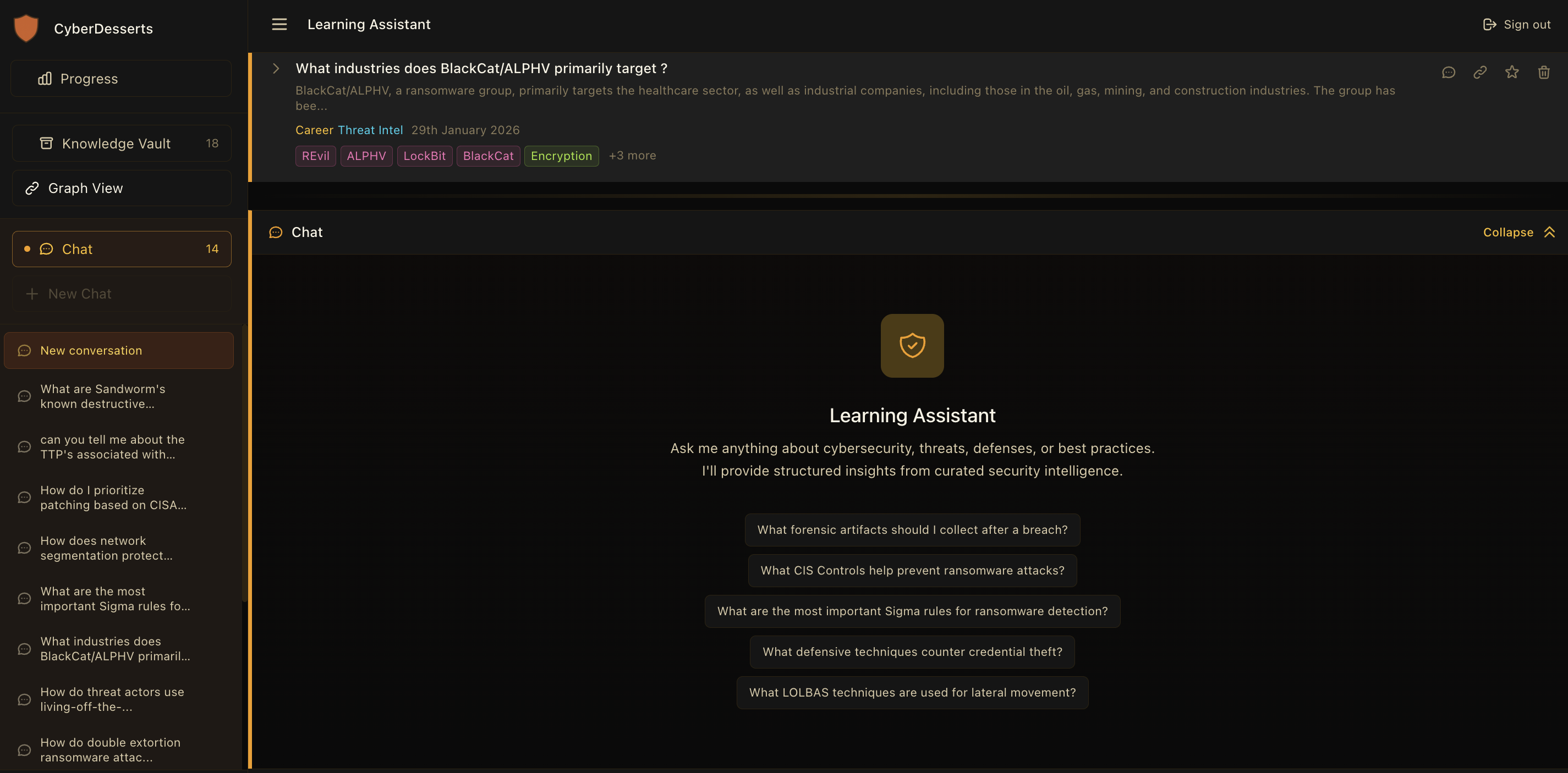 Cybersecurity Learning Assistant gallery image