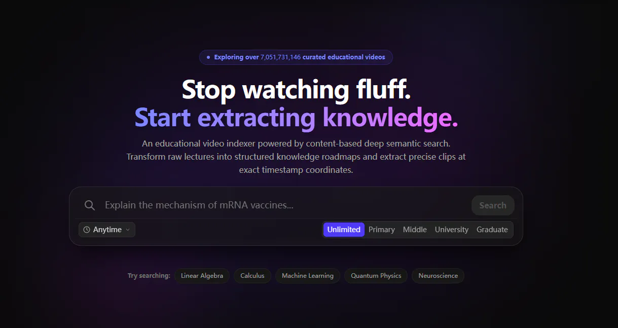 TubeInside - AI Semantic Video Search gallery image