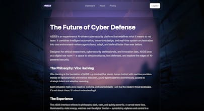 AEGIS: The Autonomous AI-Driven Red Team gallery image