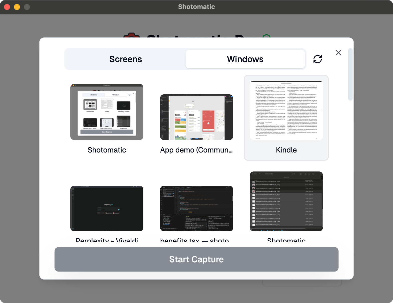Mídia 4 de Shotomatic - Automação de captura de tela de mãos livres para macOS