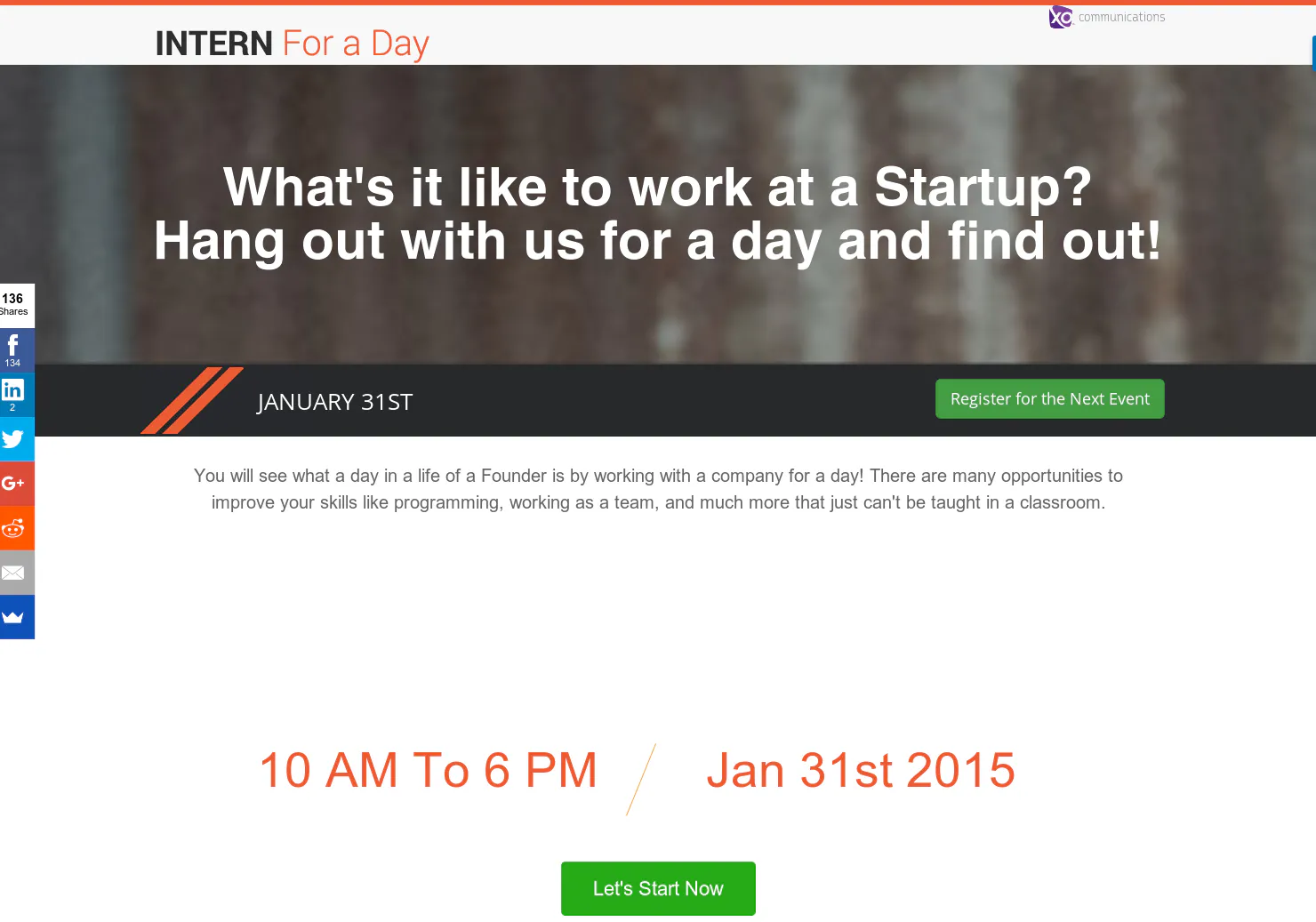 Intern For A Day
