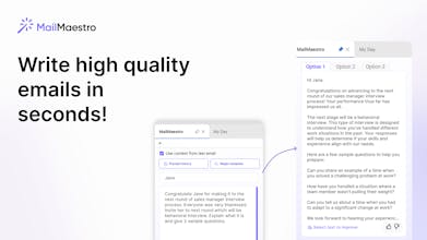 Screenshot of MailMaestro dashboard - Gain smart insights and streamline your inbox management