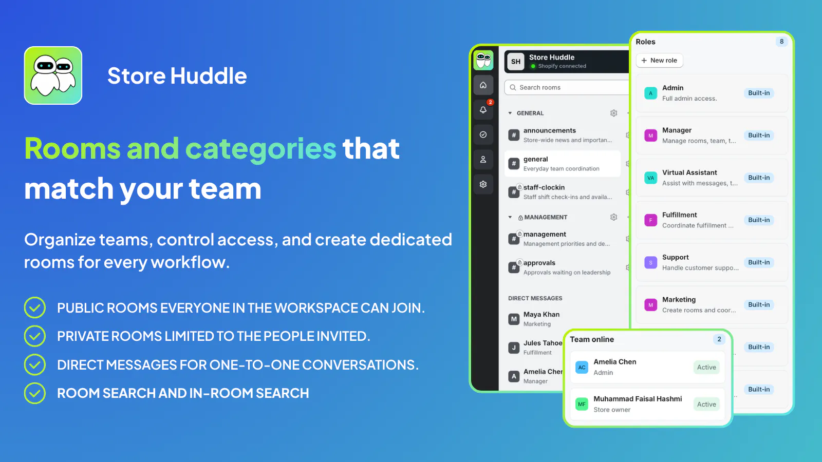 Store Huddle: Team Chat for Shopify gallery image