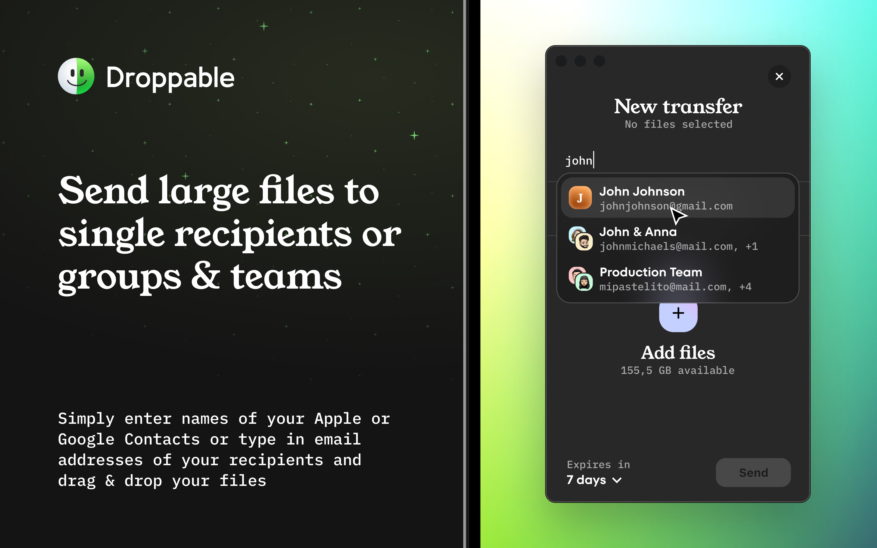 Droppable - Messenger for large files - Send large files from your Mac desktop media 3