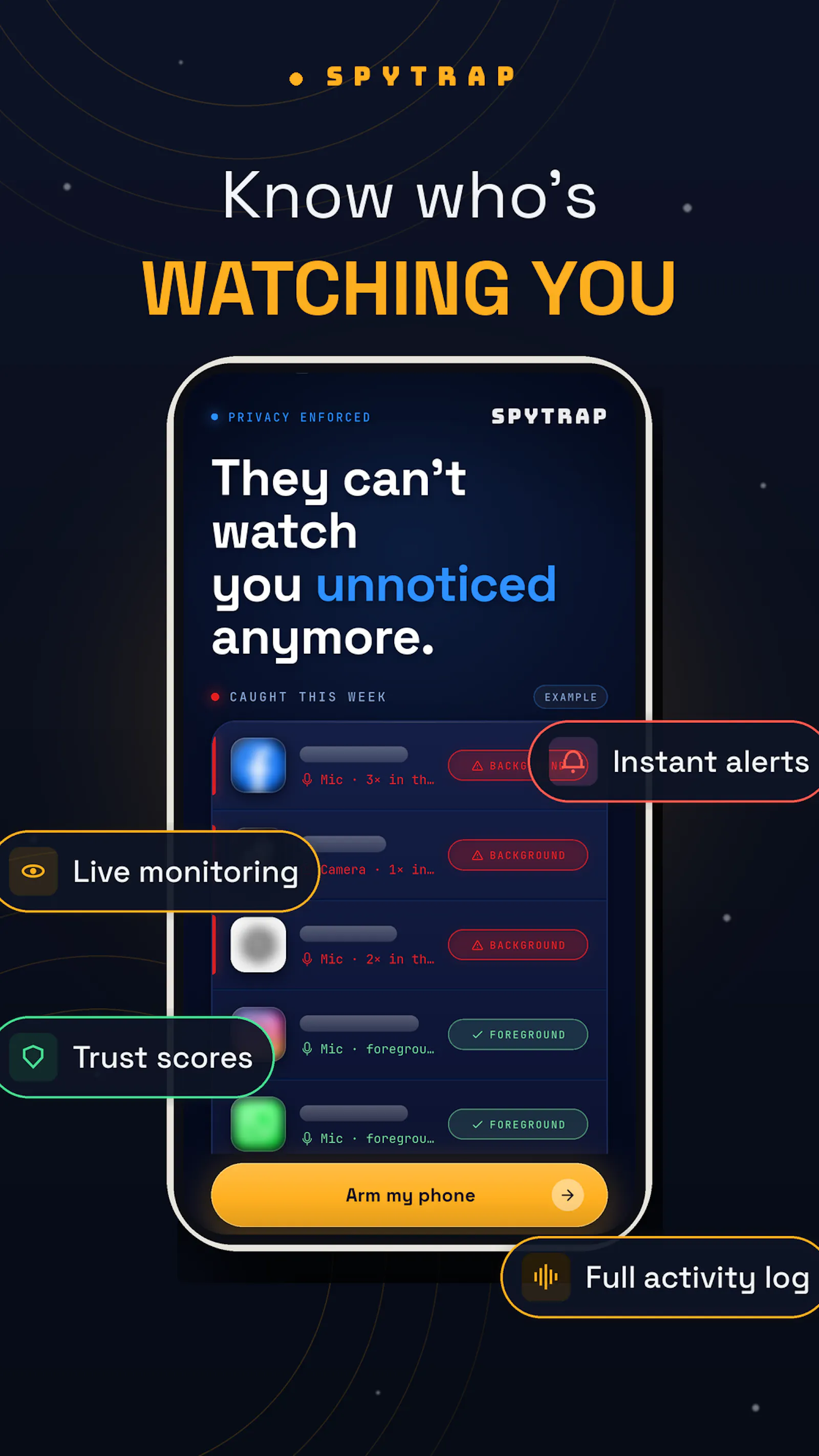 Spytrap — Is an app watching you? screenshot 2