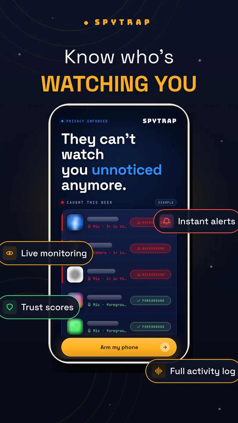 Spytrap — Is an app watching you? screenshot 2