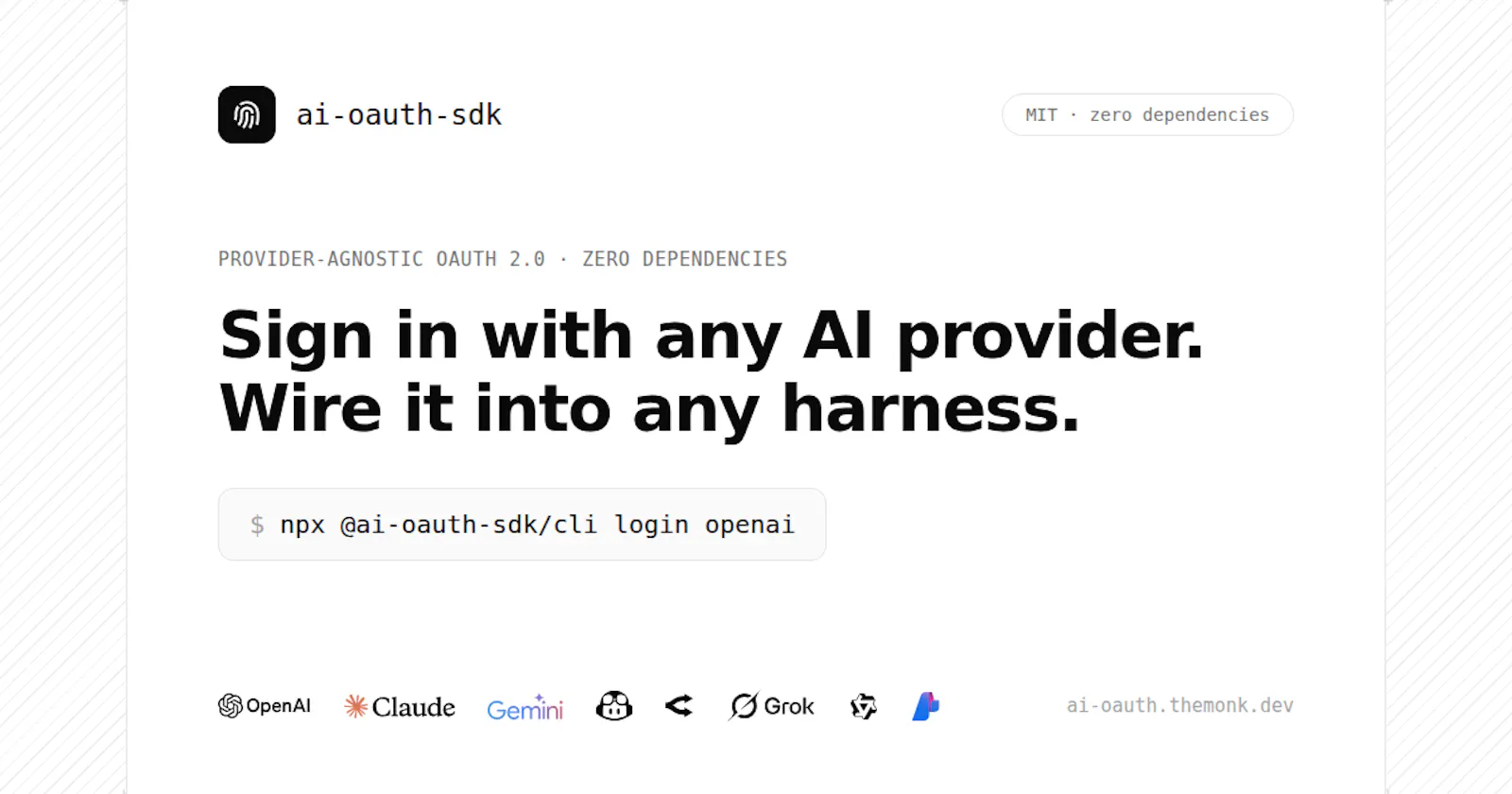 AI OAuth SDK screenshot 1