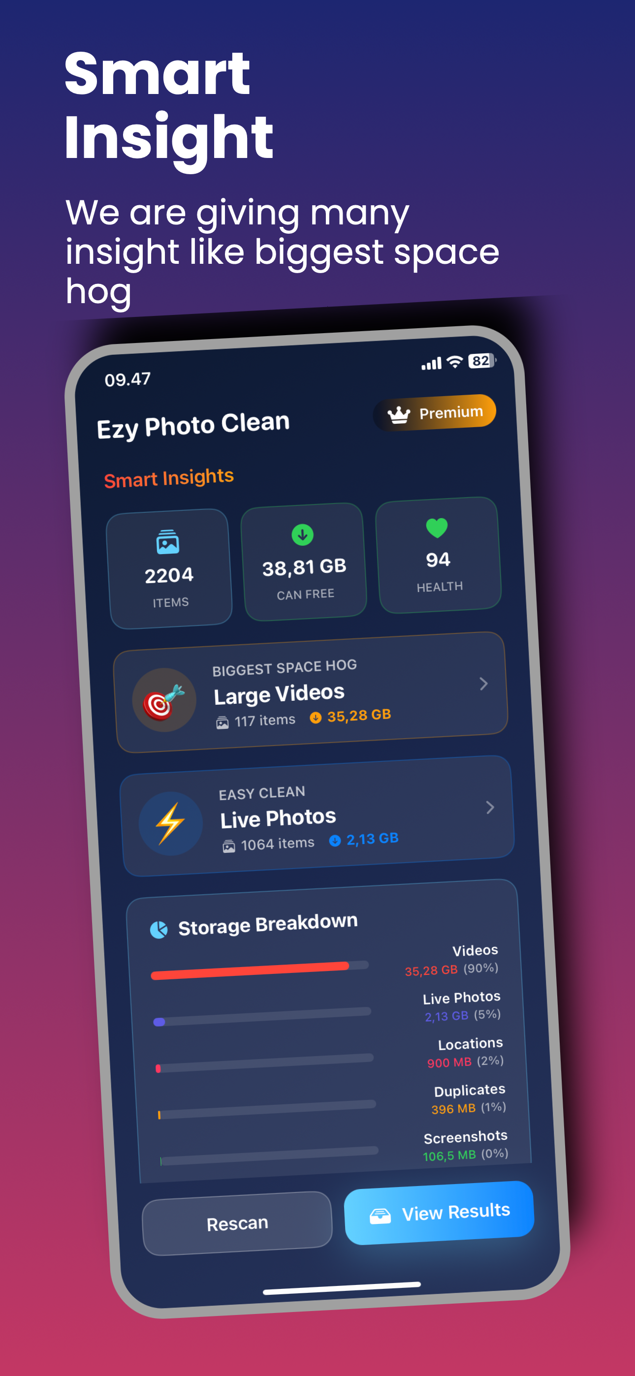 Ezy Photo Clean - Screenshot 2 showing product features and functionality