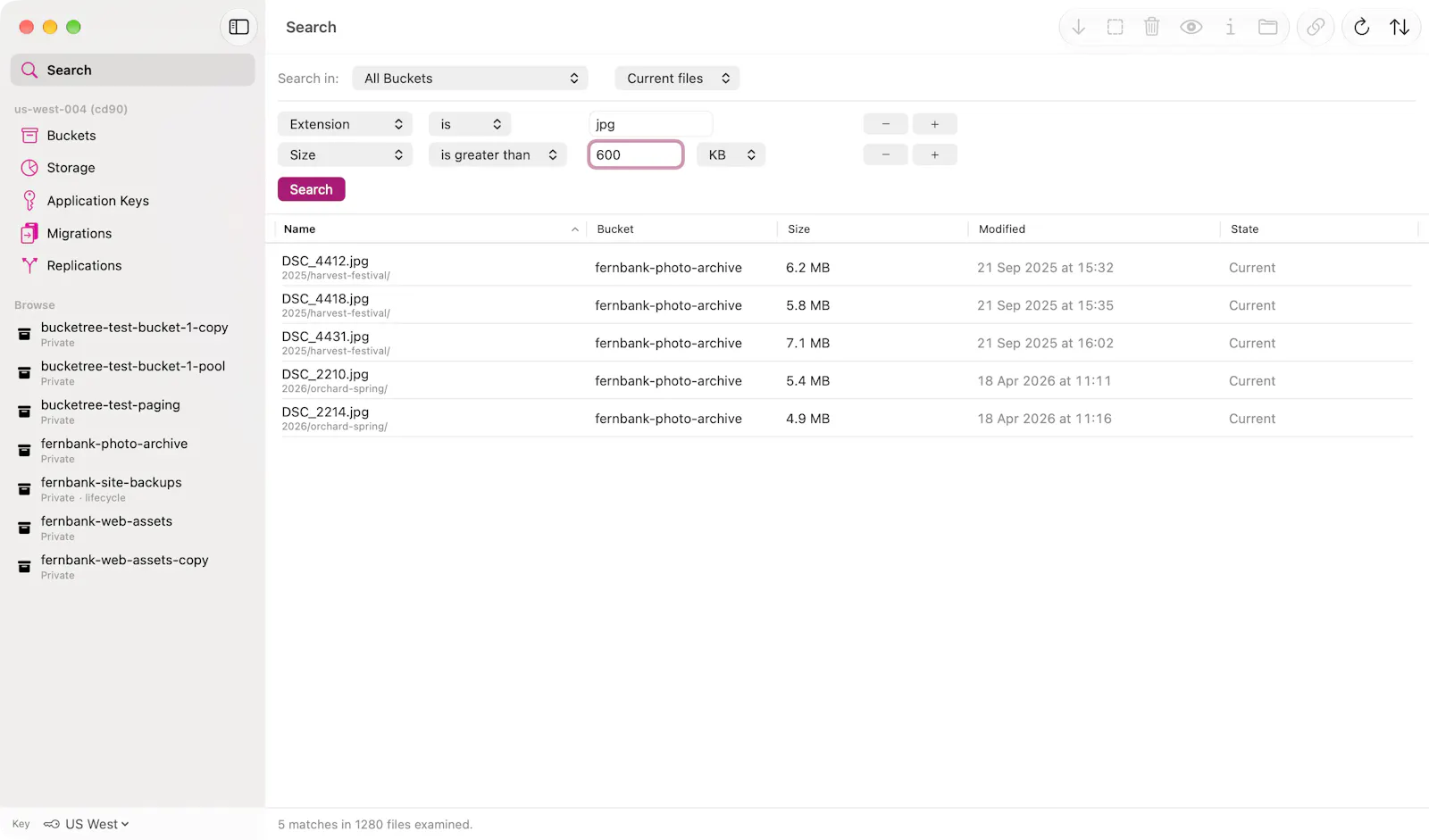 Bucketree screenshot 2