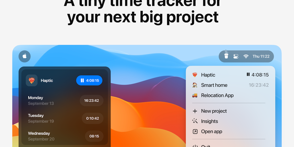 Coffee - A tiny time tracker for your next big project | Product Hunt
