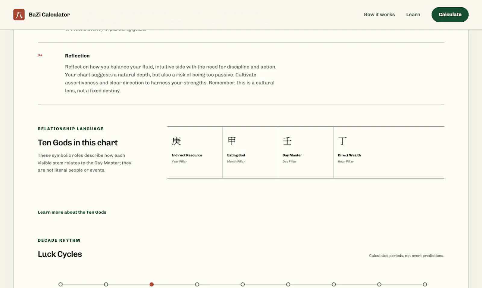 BaZi Calculator screenshot 7