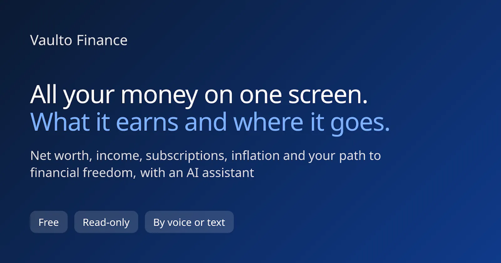 Vaulto Finance screenshot 1