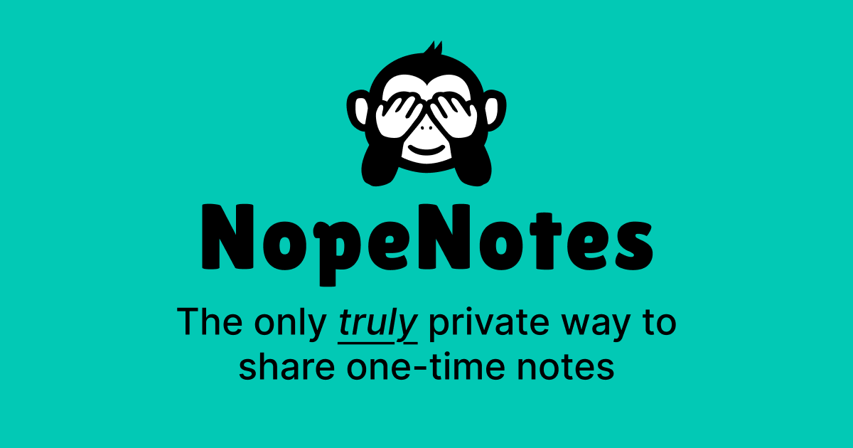 NopeNotes - Main product screenshot demonstrating key features and user interface