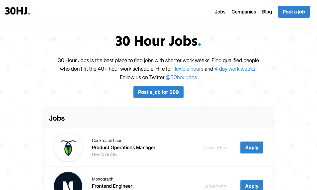 30 Hour Jobs gallery image