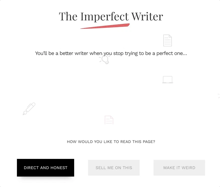 The Imperfect Writer Image