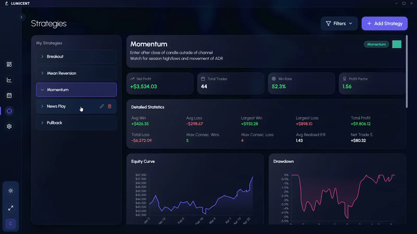 Lumicent screenshot 2