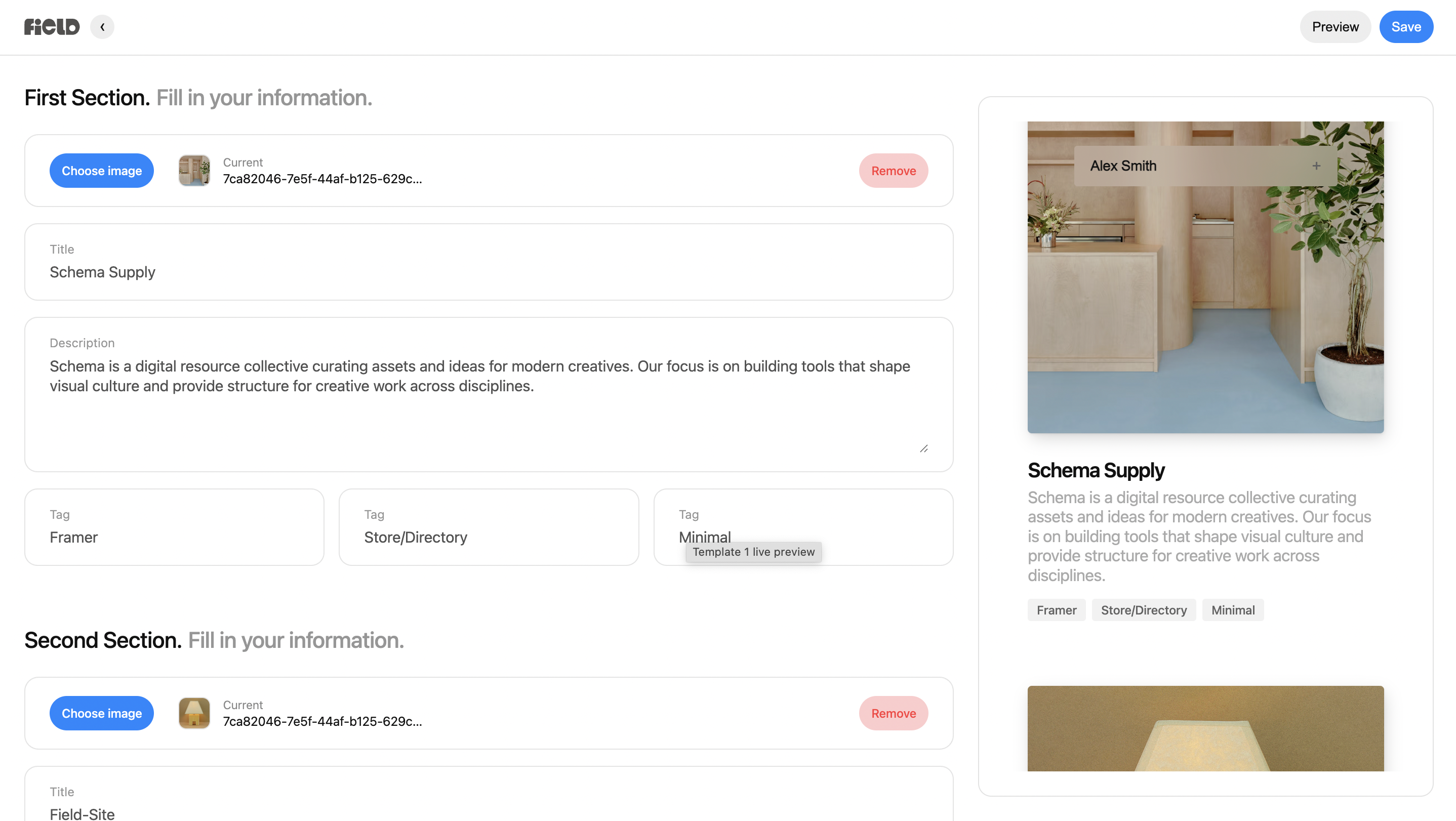 Field Site - Main product screenshot demonstrating key features and user interface