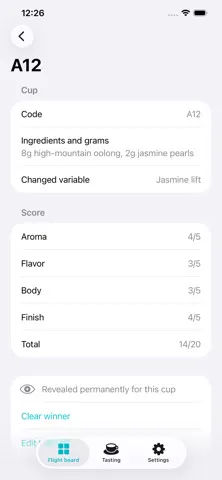 BlendFlight: Tea Blend Notes screenshot