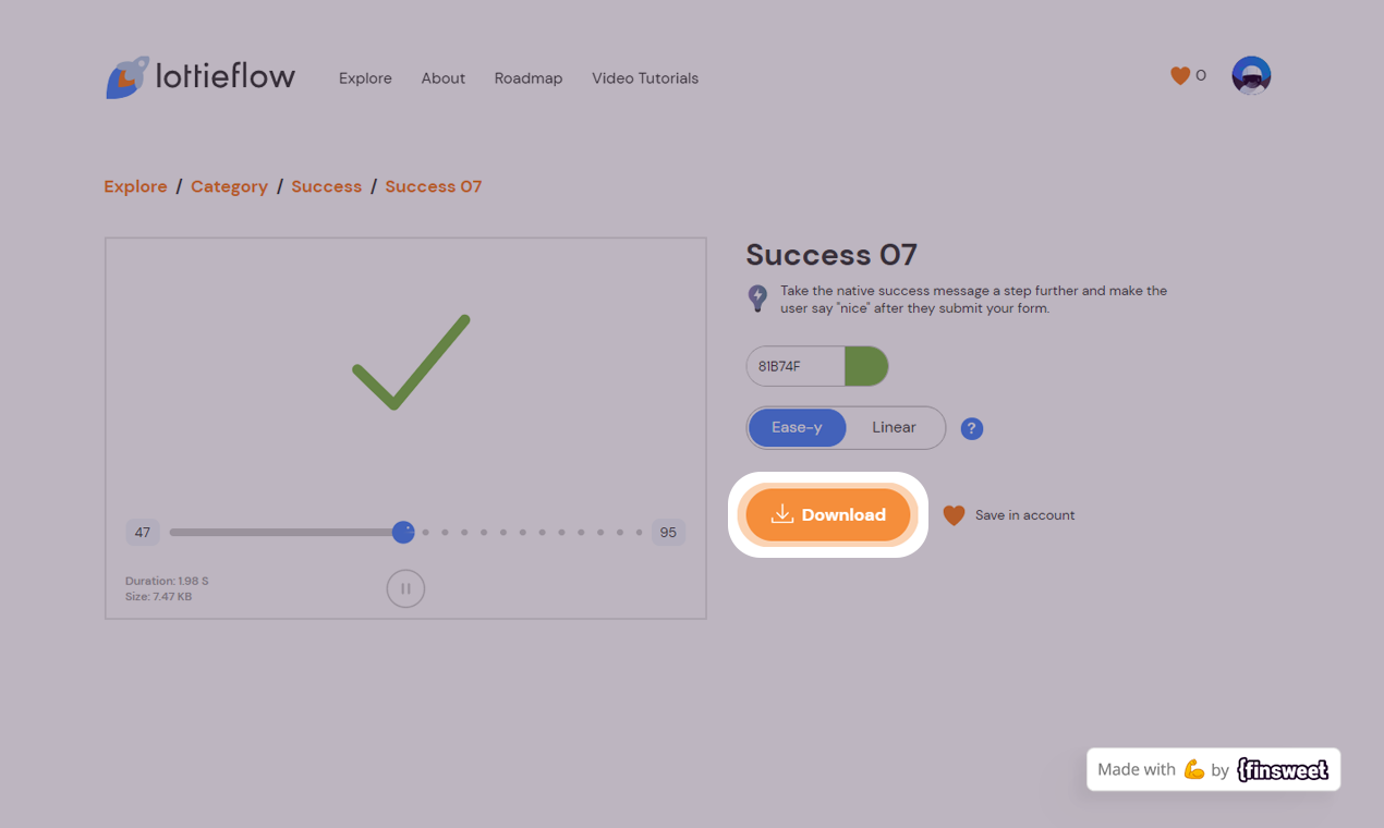 Lottieflow by Finsweet gallery image