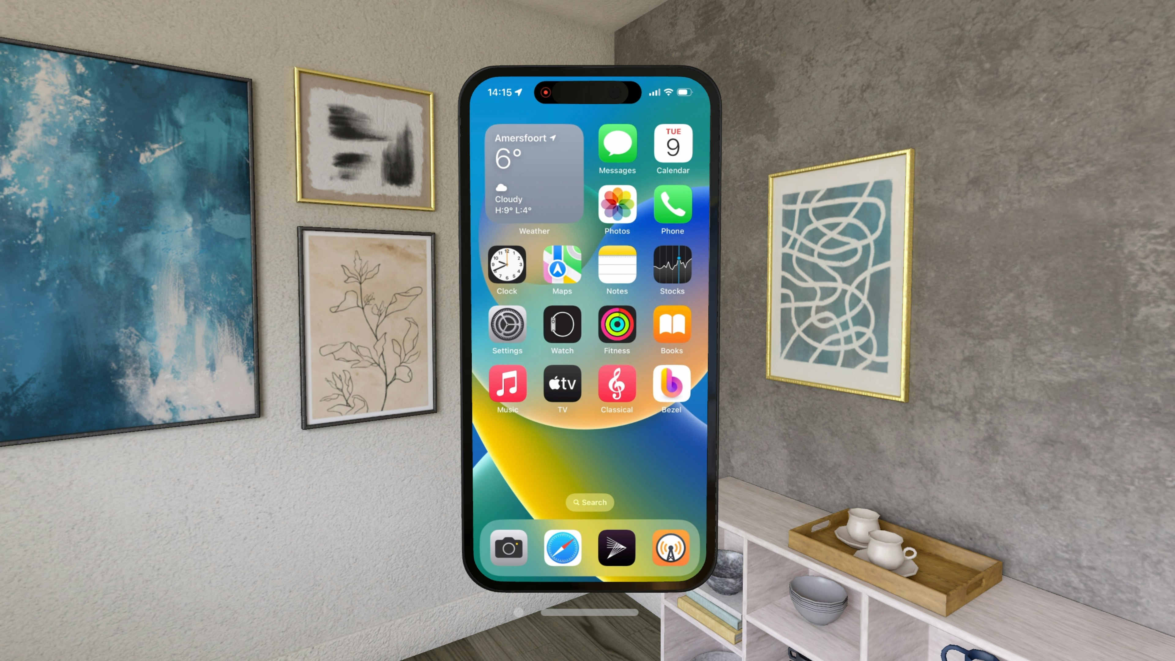 Безель для Apple Vision Pro - Клон вашего iPhone отразился в Apple Vision Pro медиа 4