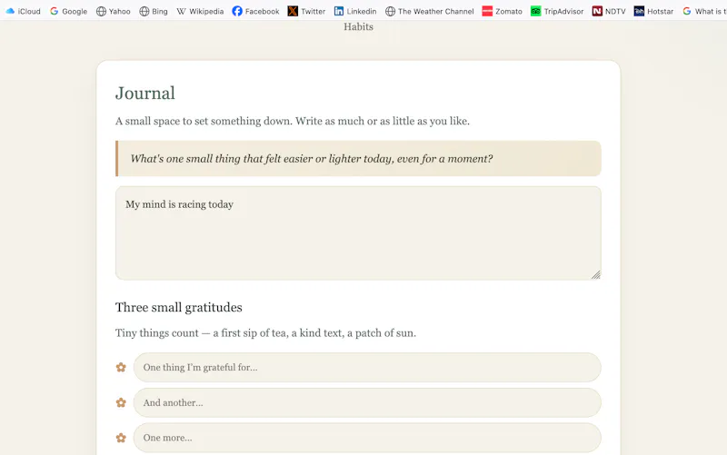 Manas — your own mindfulness companion screenshot 2