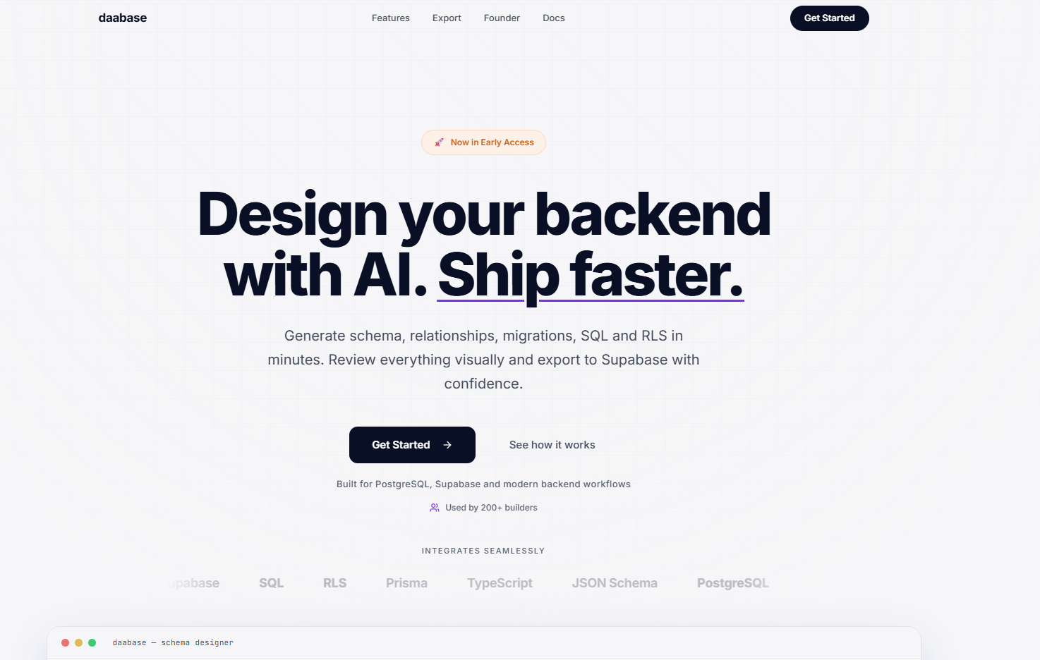 Design production-ready database with AI gallery image