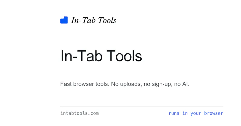 In-Tab Tools screenshot 1