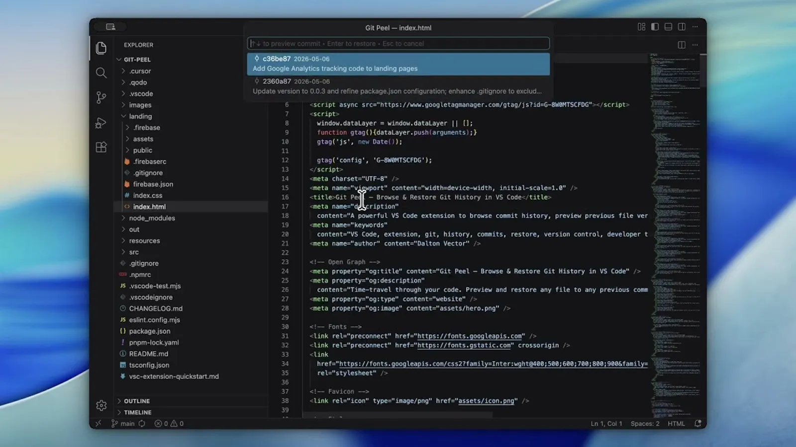 Git Peel screenshot 1 (video preview)