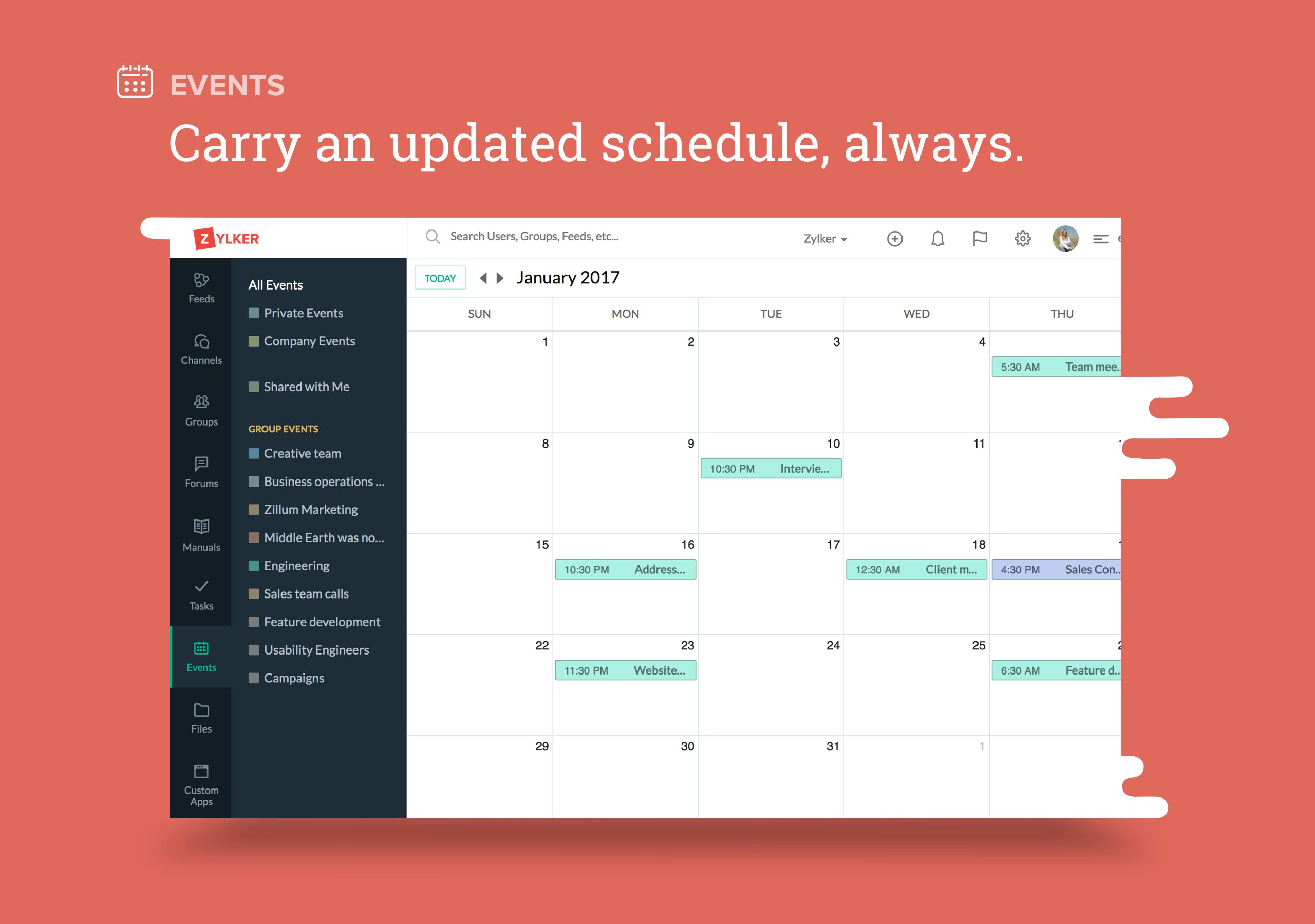 Zoho Connect gallery image