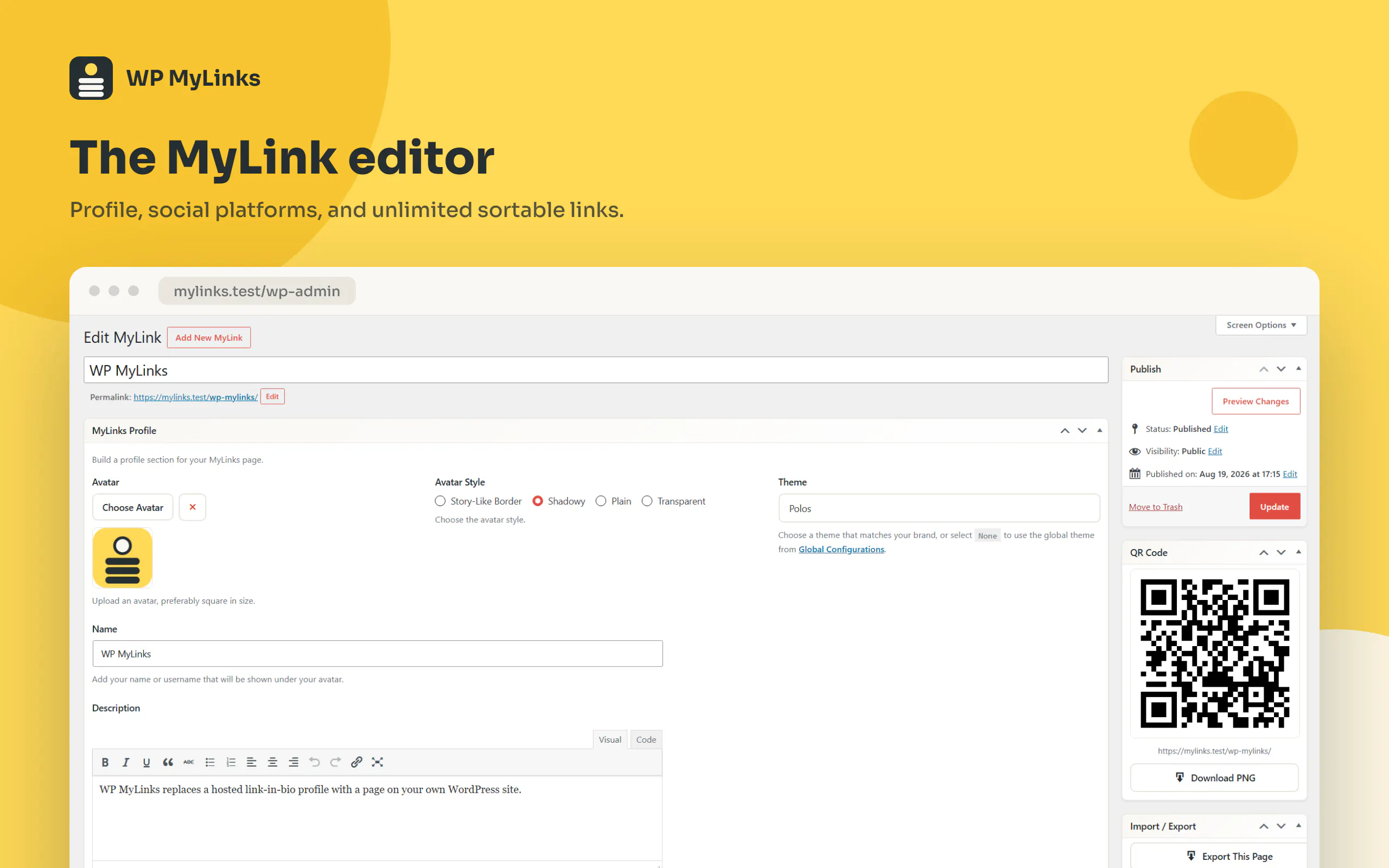 WP MyLinks gallery image