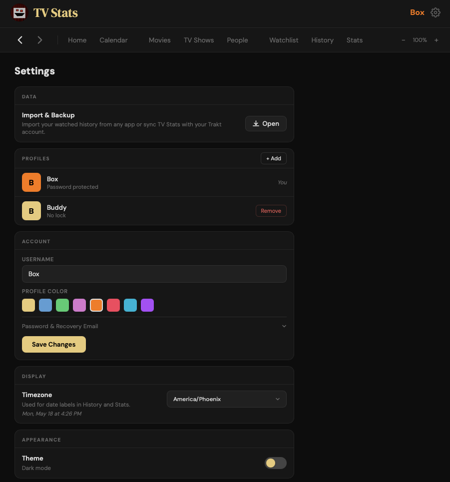 TV Stats for macOS - Free Movie Tracker gallery image