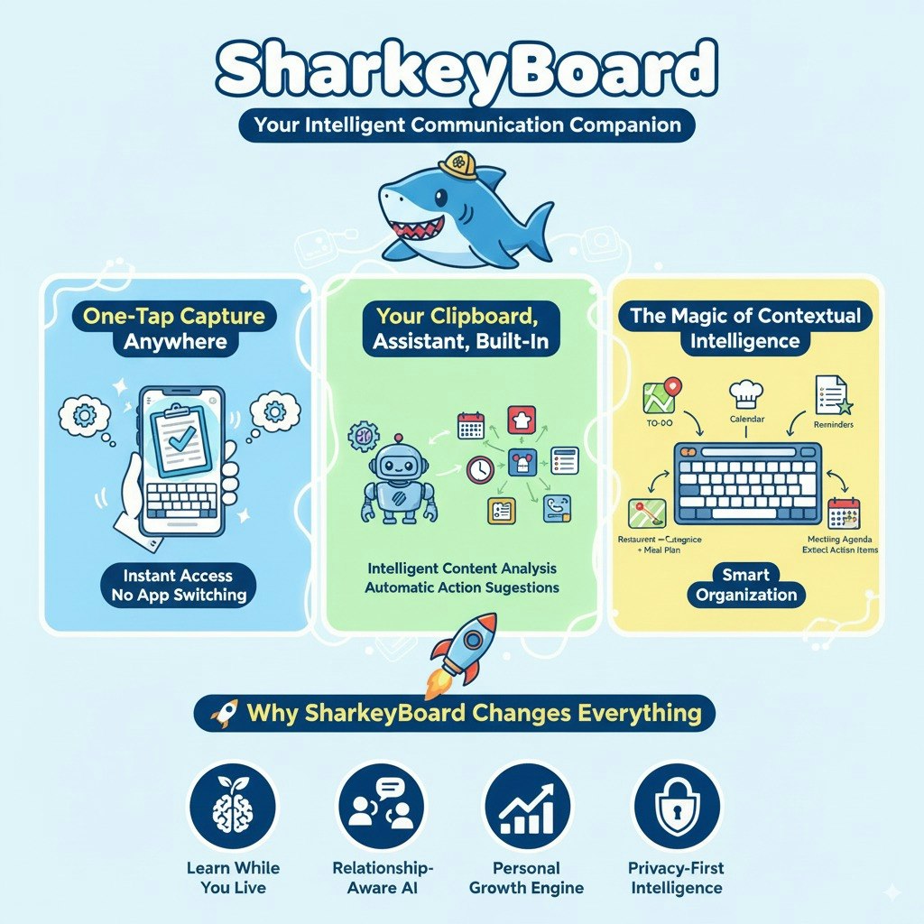 SharkeyBoard - Keyboard, Android APP, AI assistant, Smart replies media 4