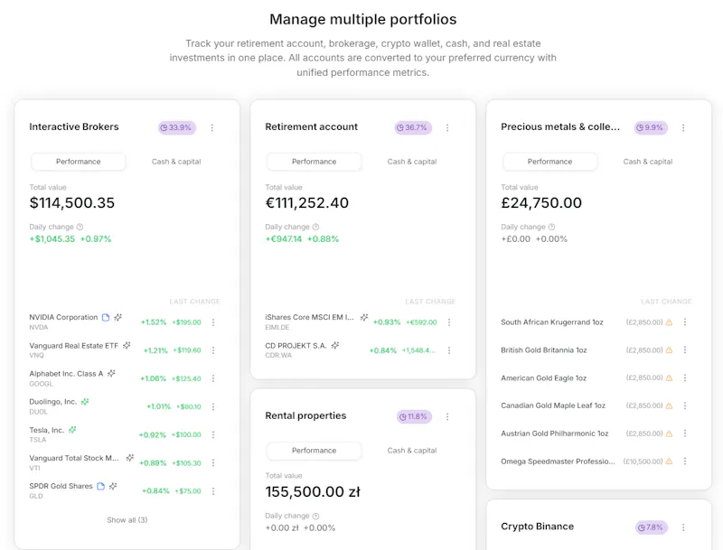 PortfolioGlance screenshot 2
