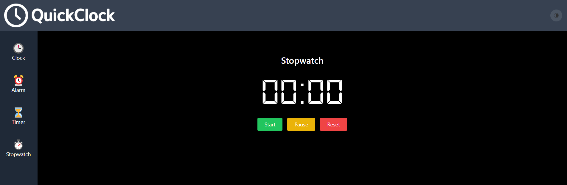 وسائط Quickclock - أنظف ساعة مجانية على الإنترنت مع الإنذار ، المؤقت وساعة توقيت 3