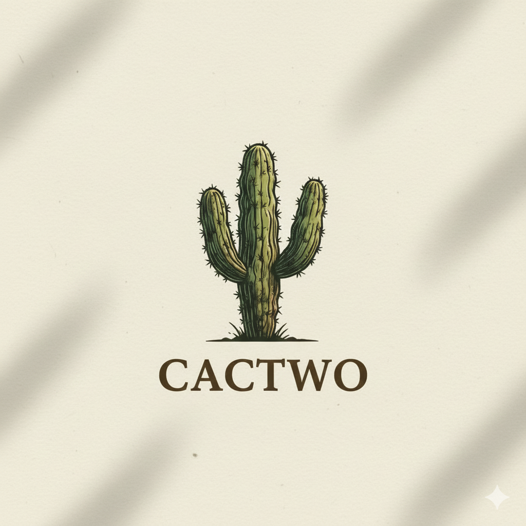 The Cactwo Protocol - Product Hunt launch logo and brand identity
